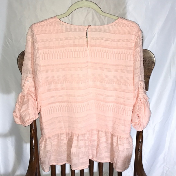 Calvin Klein Tunic Top, Button Sleeves - Picture 4 of 4